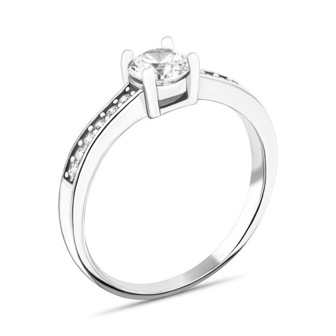 Серебряное кольцо с фианитами (A00398)