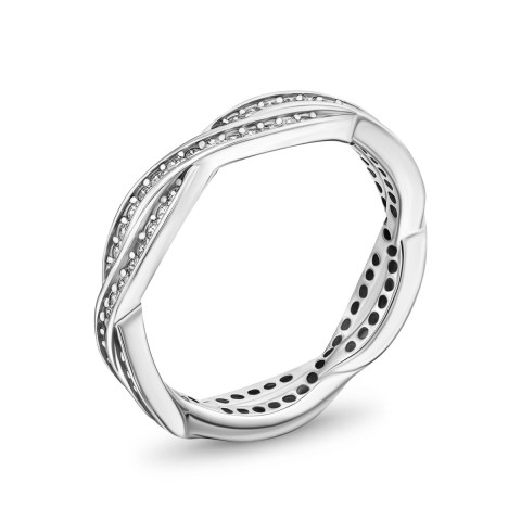 Серебряное кольцо с фианитами (A00771)