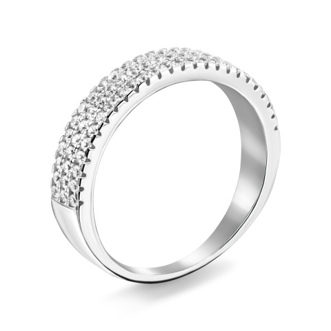 Серебряное кольцо с фианитами (A00920)