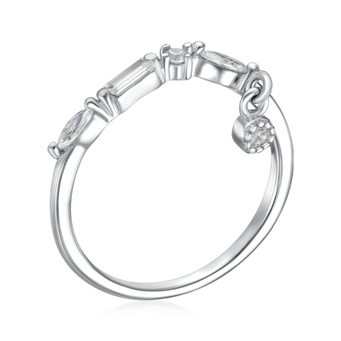 Серебряное кольцо с фианитами A02549-R/12/1