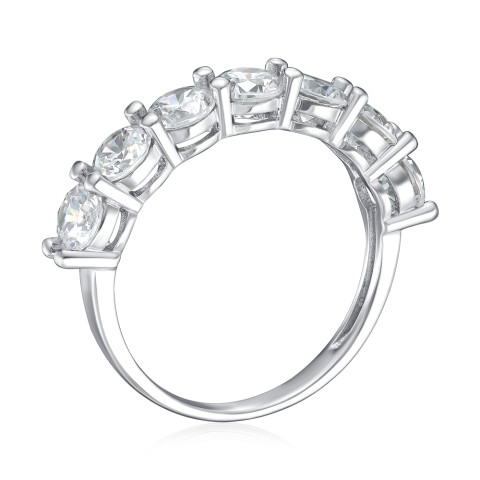 Серебряное кольцо с фианитами A03576-R/12/1