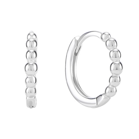 Серебряные серьги-конго (B01522)