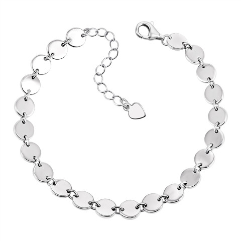 Безразмерный серебряный браслет (CB4579)