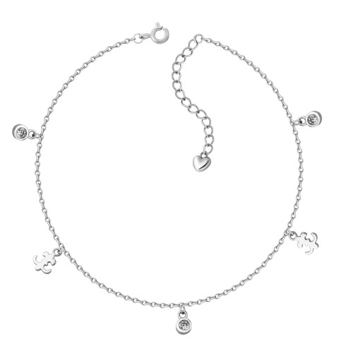 Серебряный браслет с фианитами (BR32956)