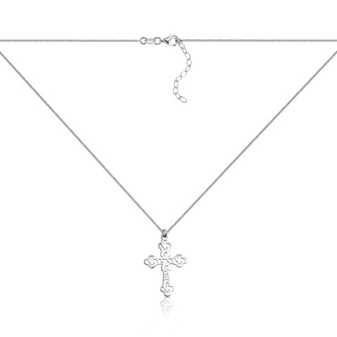 Серебряное колье CLT_12092-K/12