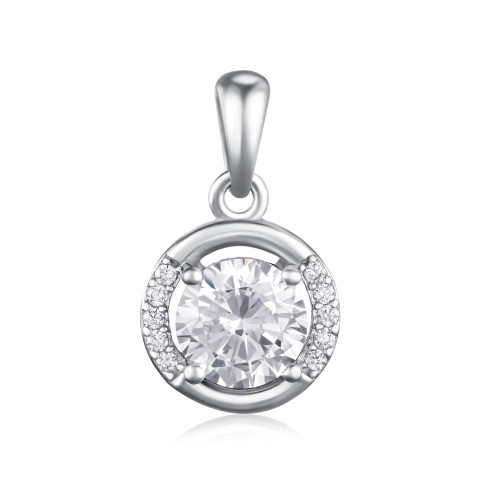 Серебряная подвеска с фианитами DPE69447-P/12/1