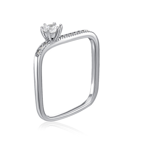 Серебряное кольцо с фианитами (SZDR15618-R/12/1)