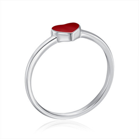 Серебряное кольцо Сердце с эмалью (SZDR07771-R/12/392)