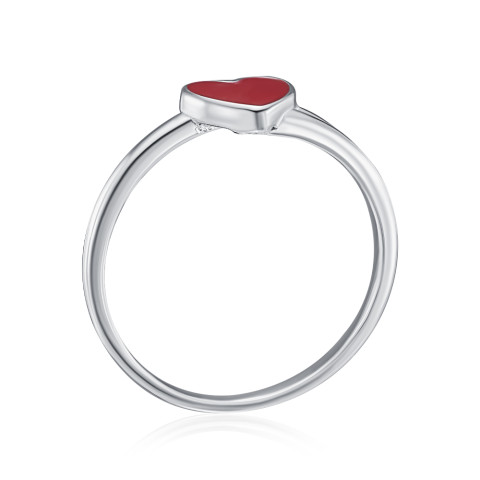 Серебряное кольцо Сердце с эмалью (SZDR07799-R/12/392)