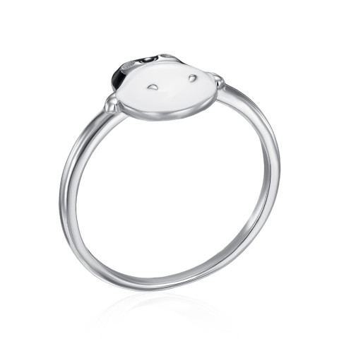 Серебряное кольцо Пингвин с эмалью (SZDR07777-R/12/967)
