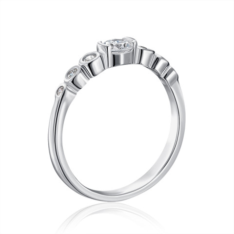Серебряное кольцо с фианитами (SZDR09762-R/12/1)