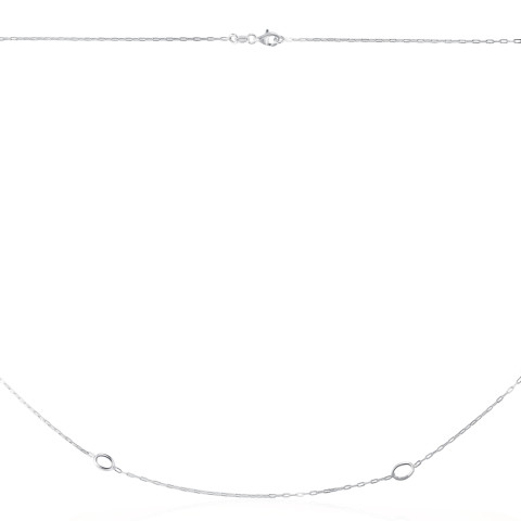 Серебряное колье (CLT  11787 RH-K/12)