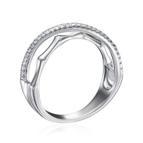 Серебряное кольцо с фианитами (ML12006B-R/12/1)