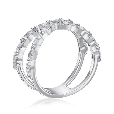 Серебряное кольцо с фианитами (ML13291A-R/12/1)