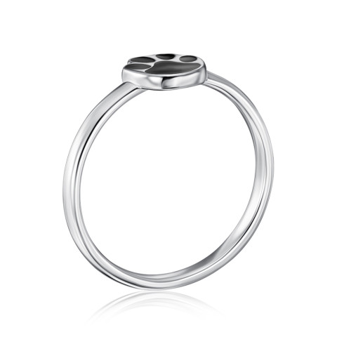 Серебряное кольцо Лапка с эмалью (SZDR07826-R/12/389)