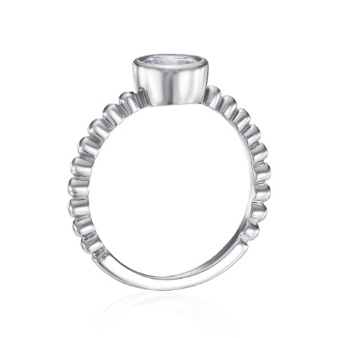 Серебряное кольцо с фианитом (ML14687A-R/12/1)