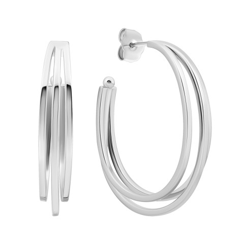 Серебряные пуссеты (E37699)