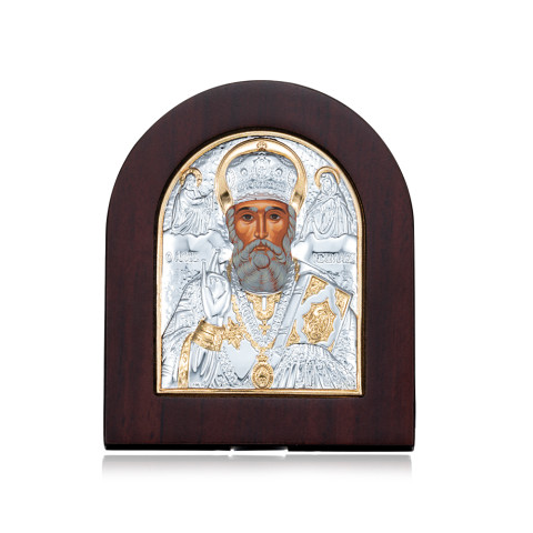 Серебряная икона Святой Николай (EP2-009XAG)