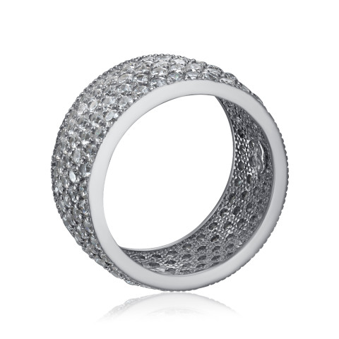 Серебряное кольцо с фианитами (F-141-R/12/1)