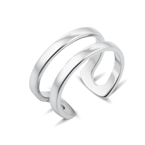 Фаланговое двойное серебряное кольцо (К2/417)