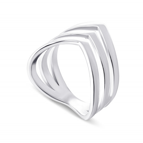 Фаланговое серебряное кольцо (10339)