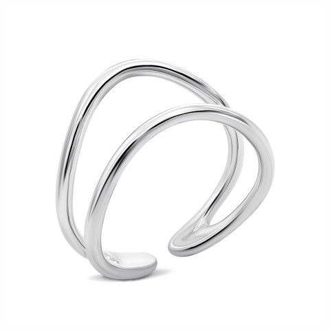 Фаланговое серебряное кольцо (10487ю)