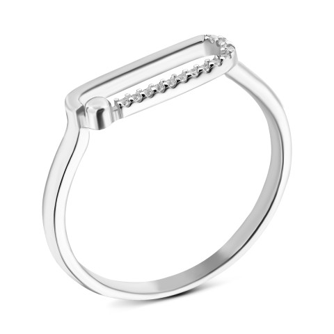 Серебряное кольцо с фианитами (FR18417)