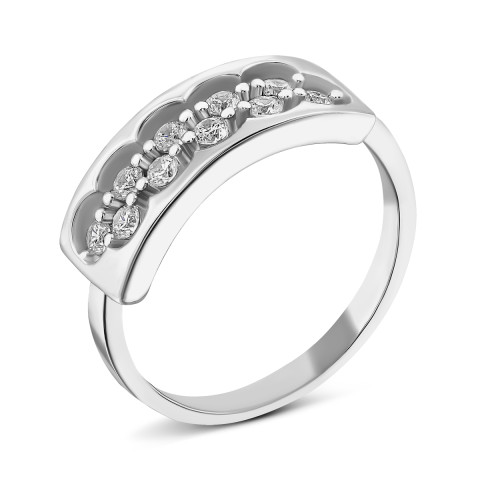 Серебряное кольцо с фианитами (FR19395)
