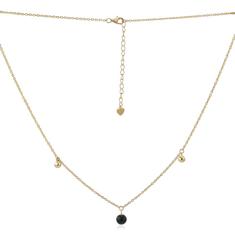 Серебряное колье GN14064A-K/20/4590