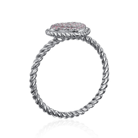 Серебряное кольцо Сердце с фианитами (GR13960A-R/12/1504)