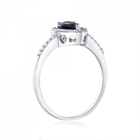 Серебряное кольцо с сапфиром. (GREP2897-R/12/9619)