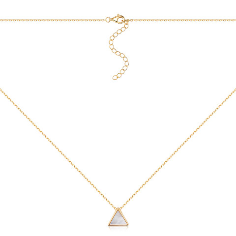 Серебряное колье с перламутром HJN-1799-GOLD-K/20/1101