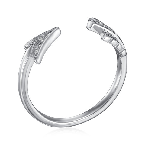 Фаланговое серебряное кольцо с фианитами HJR-996-7-S-R/12/1