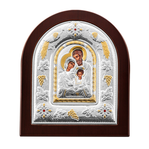 Серебряная икона «Святое Семейство» (МА/Е 3105 DХ)