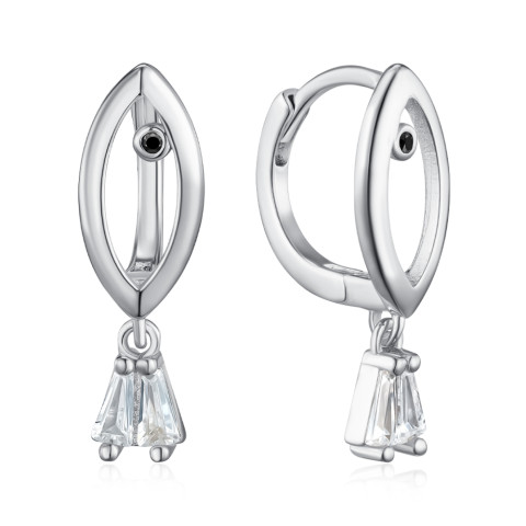 Серебряные серьги с фианитами JB02796-E/12/7
