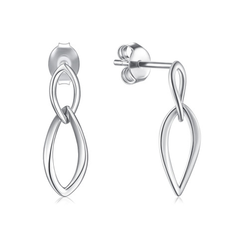 Серебряные пусеты  JB02834-E/12