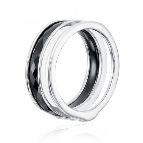 Серебряное кольцо с керамикой (SR1055-B-R/12)