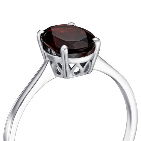Серебряное кольцо с гранатом KRS 674-GR-R/12/5013