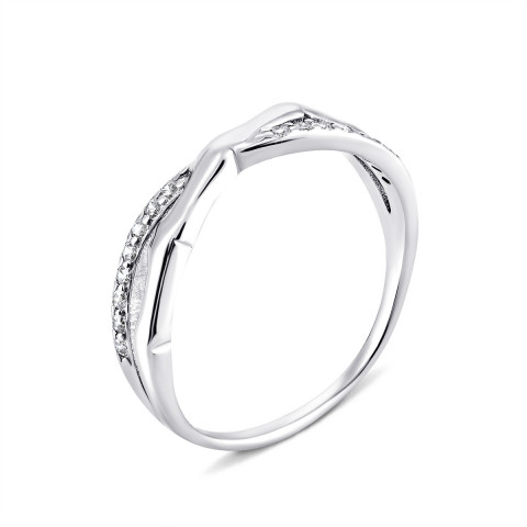 Серебряное кольцо с фианитами (LR927)