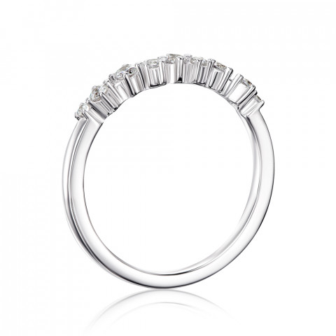 Серебряное кольцо с фианитами (ML13372A-R/12/1)