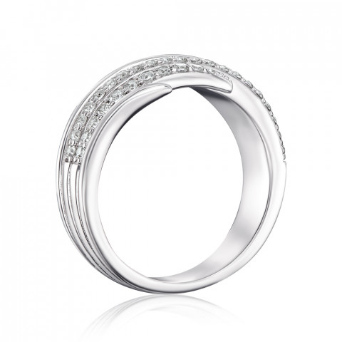 Серебряное кольцо с фианитами (ML13808A-R/12/1)