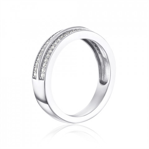 Серебряное кольцо с фианитами (ML14115A-R/12/1)