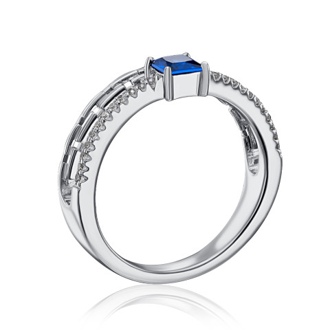 Серебряное кольцо с фианитами (ML14304A-R/12/1511)