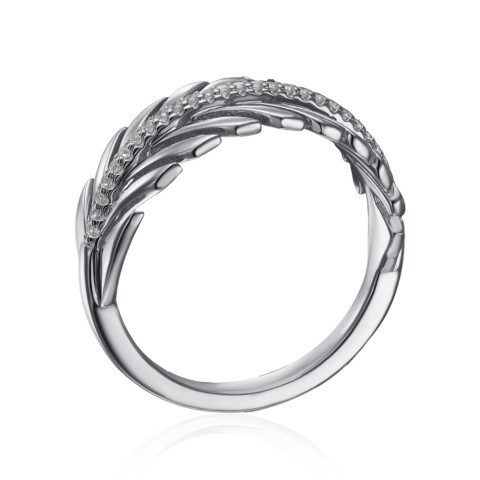 Серебряное кольцо с фианитами (ML14306A-R/12/1)