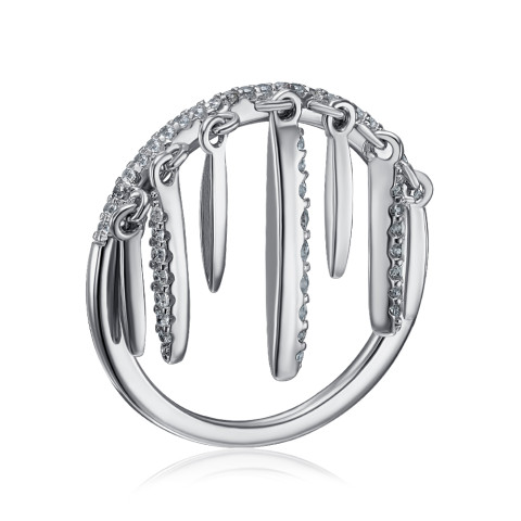 Серебряное кольцо с фианитами (ML14307A-R/12/1)