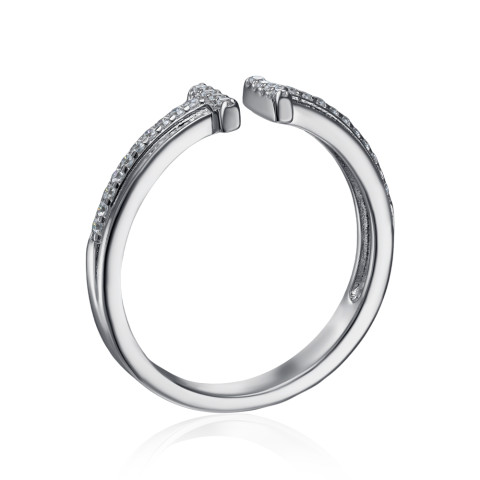 Серебряное кольцо с фианитами (ML14432A-R/12/1)
