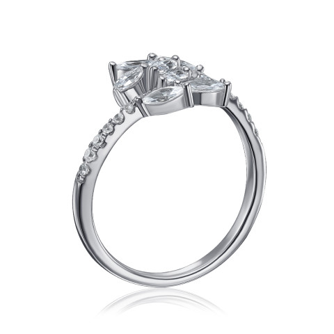 Серебряное кольцо с фианитами (ML14466A-R/12/1)