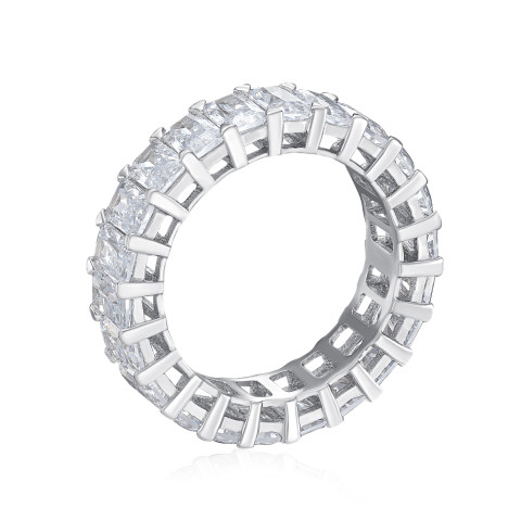 Серебряное кольцо с фианитами (MM120010-S-W-WH-R/12/1)