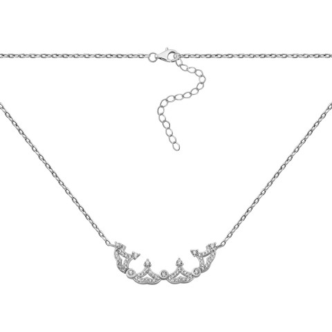 Серебряное колье с фианитами (N37746)