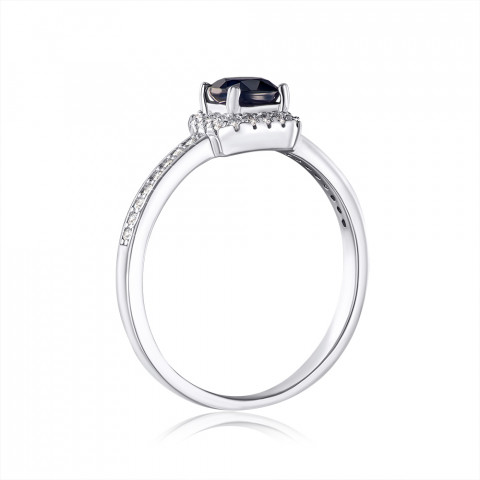 Серебряное кольцо с сапфиром (NA715-R/12/8825)